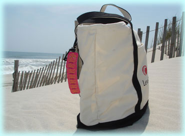 Beach Bag With Clip Attached